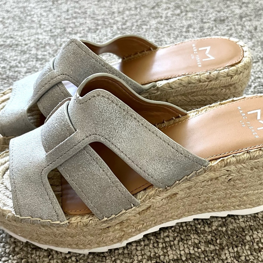 Marc Fisher Espadrille Platform Slides - image 3